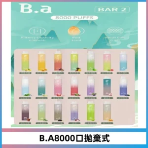 BA BAR2拋棄式一次性8000口電子煙【買十送一】