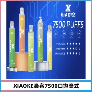 XIAOKE梟客7500Puffs跑馬燈拋棄式電子煙 可發光一次性